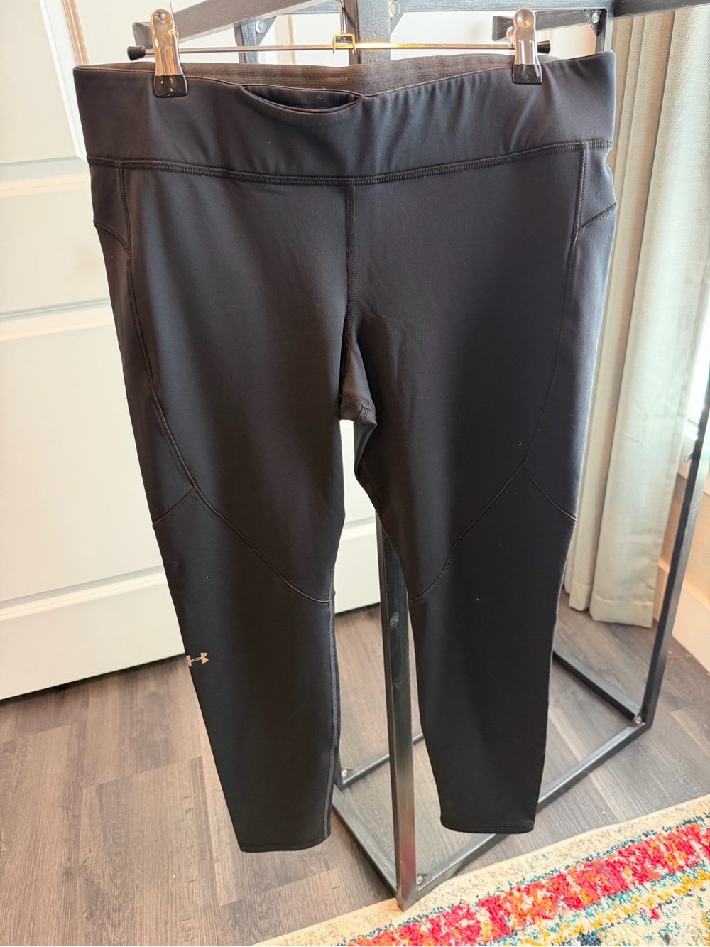 Under Armour Black Lined Compression Workout Leggings